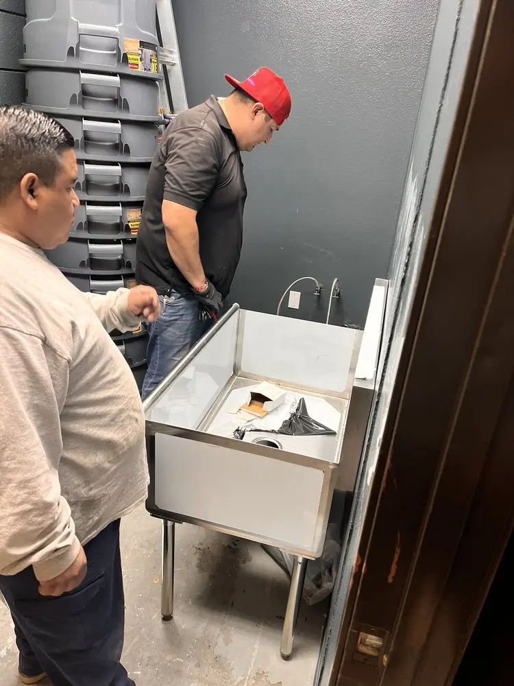Commercial plumbing and sink installation in Moxee